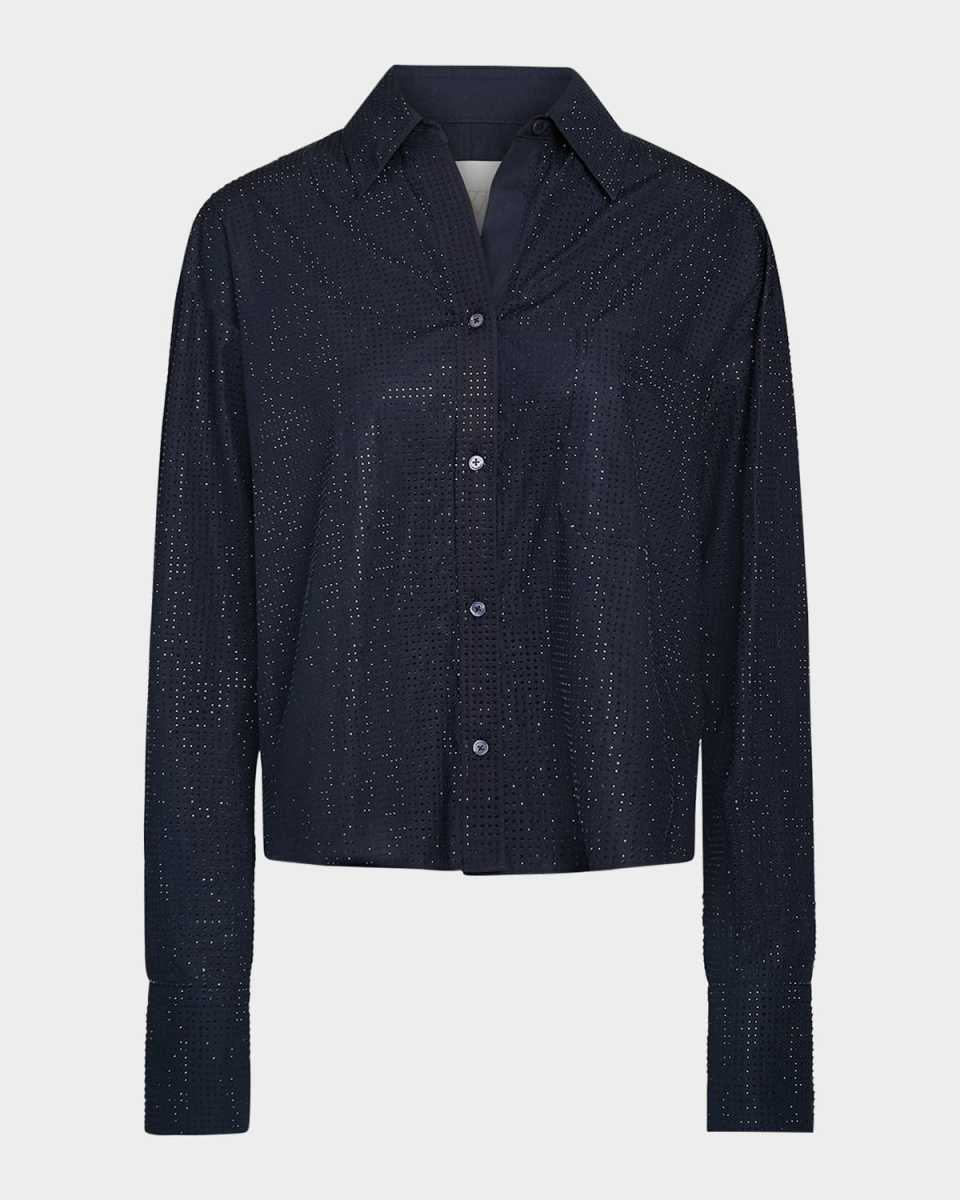 Average Joe Embellished Button-Front Shirt
